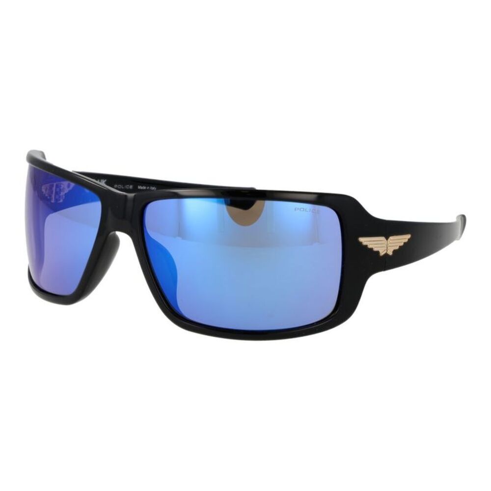 Police Black Plastic Men's Sunglasses